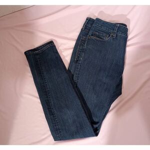 LOFT curvy skinny dark wash jeans size 0